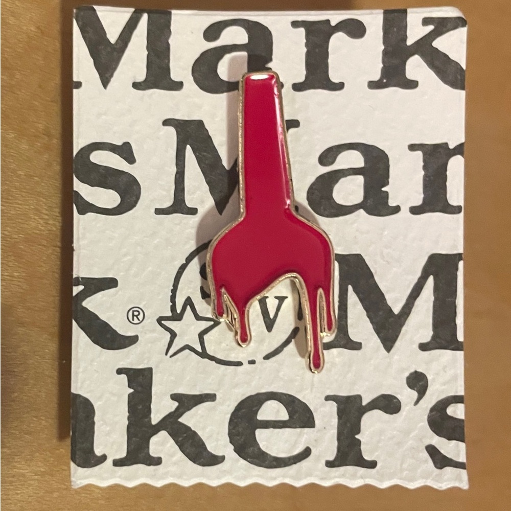 Makers Mark Red Bourbon Bottle Pin